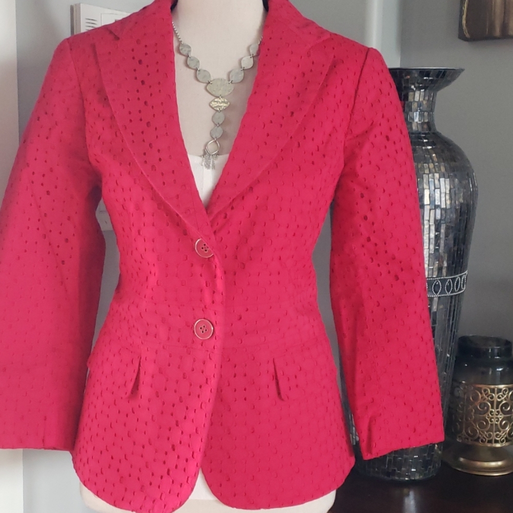 EUC Deep pink blazer